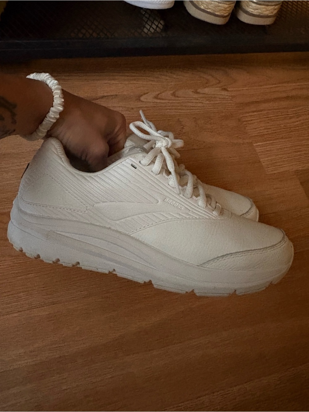 Brooks All-White Women's Running Sneakers